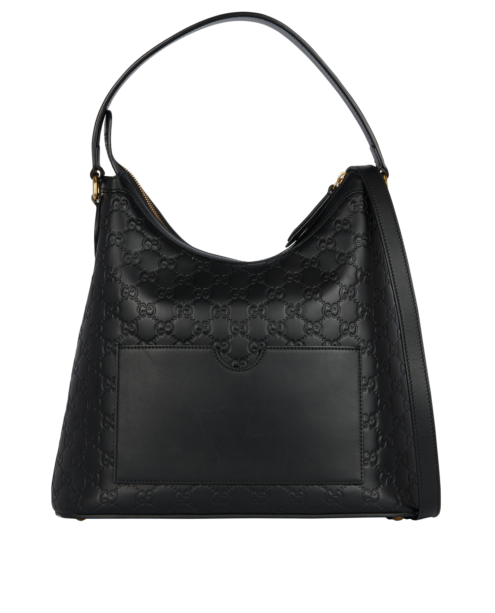 Linea A Hobo, &pound;690, Handbags, Black, Leather, Back view